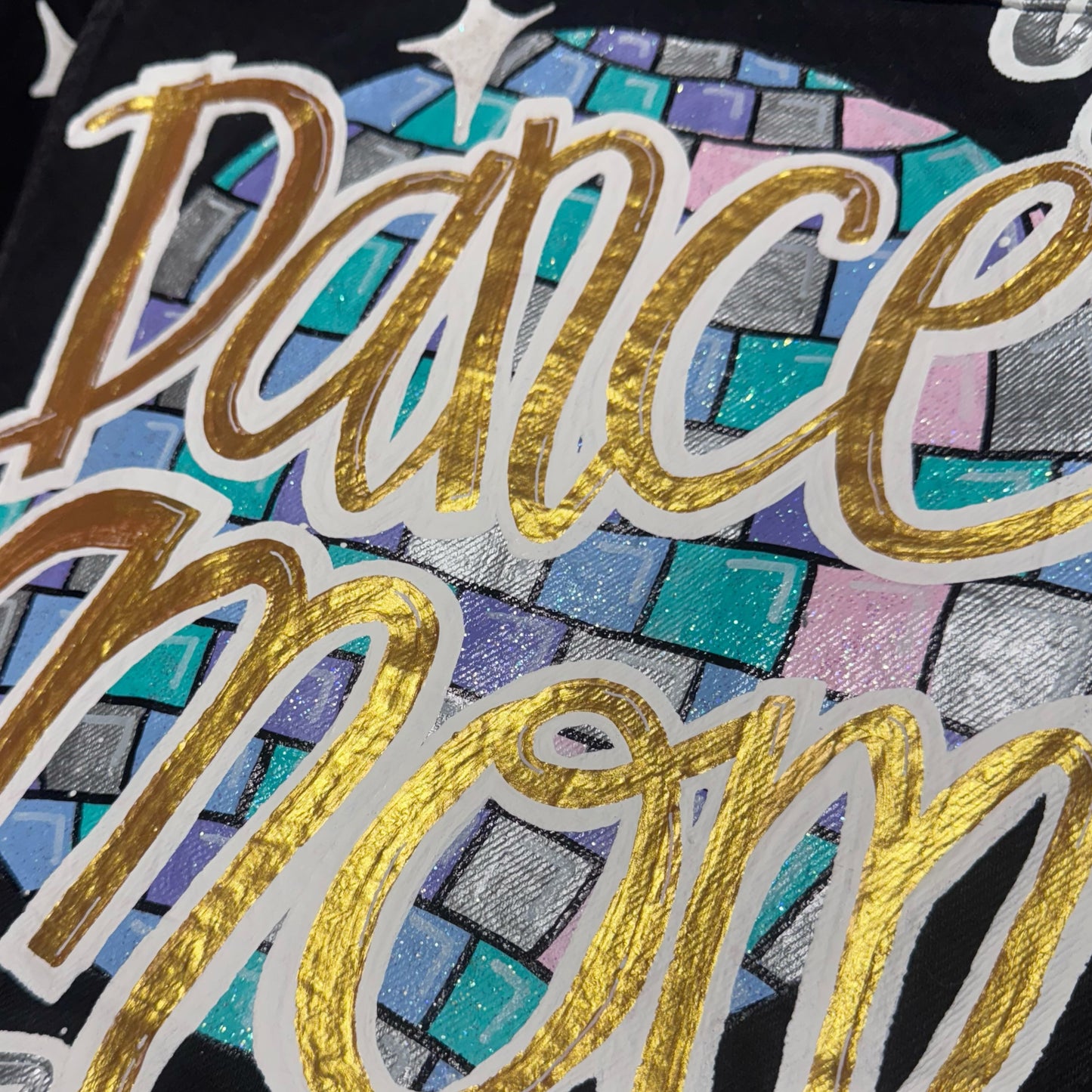 Hand Painted Jean Jacket: “In My Dance Mom Era”