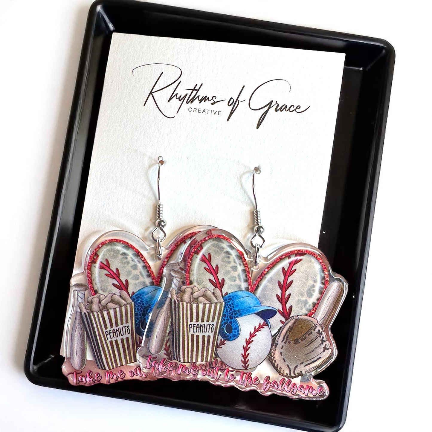 Swing into Style: Fun Baseball Dangle Earrings for Game Day