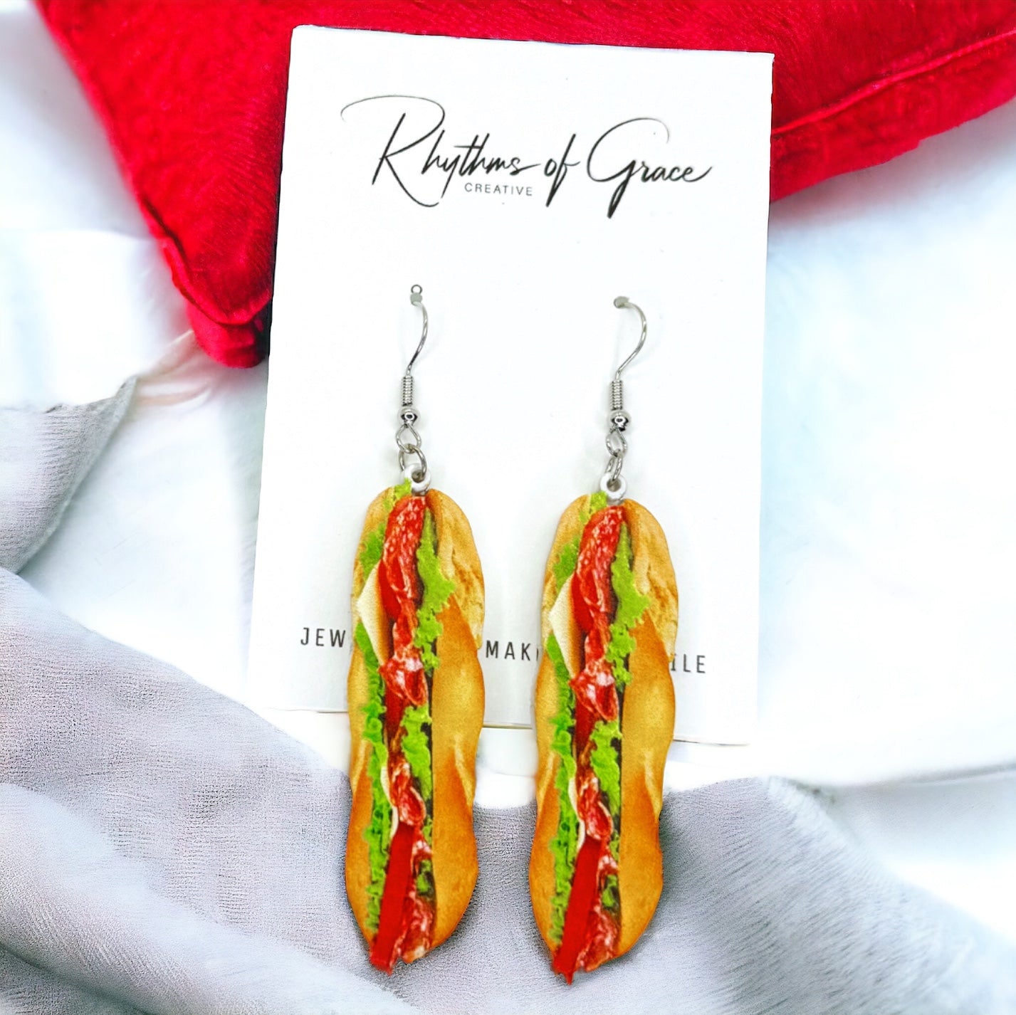 Sub-tastic Sandwich Earrings: Foodie Fashion That’s a Bite Above!
