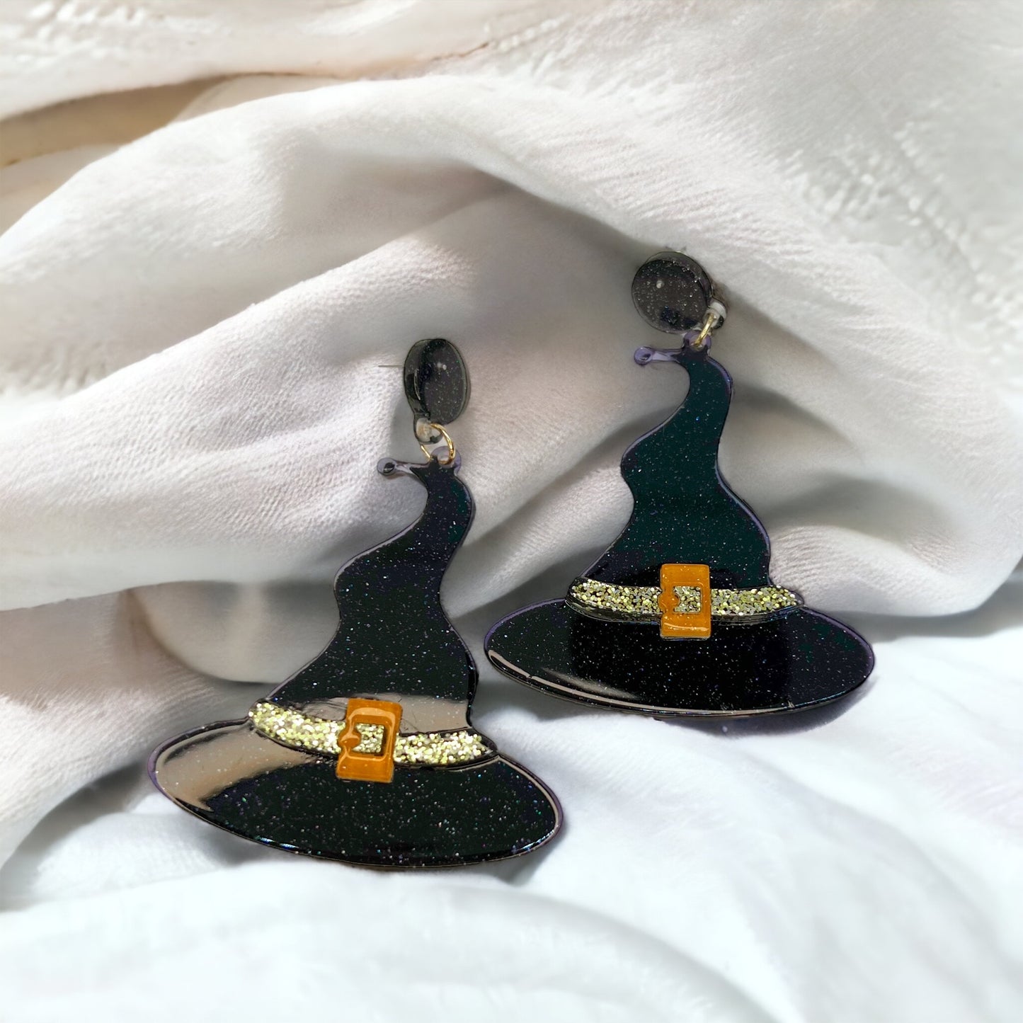Bewitching Witch Hat Earrings – Add a Spellbinding Touch to Your Look! - Rhythms of Grace Creative