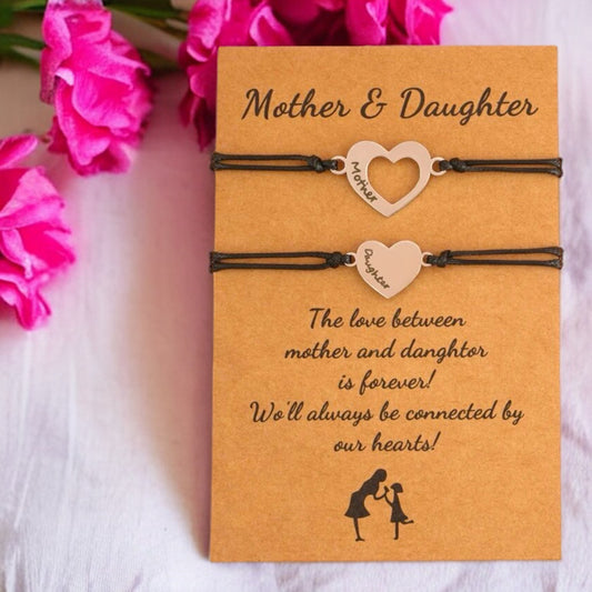 Forever Connected: Adorable Mother-Daughter Matching Bracelet Set!