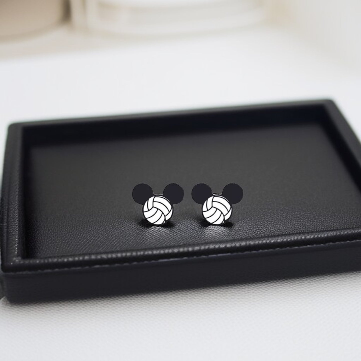 Mouse Ears Sports Stud Earrings: Jewelry for Athletes and Theme Park Lovers!