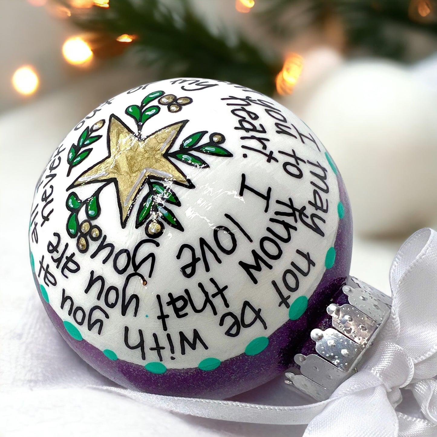 "Always in My Heart" Ornament - Personalized Christmas Keepsake