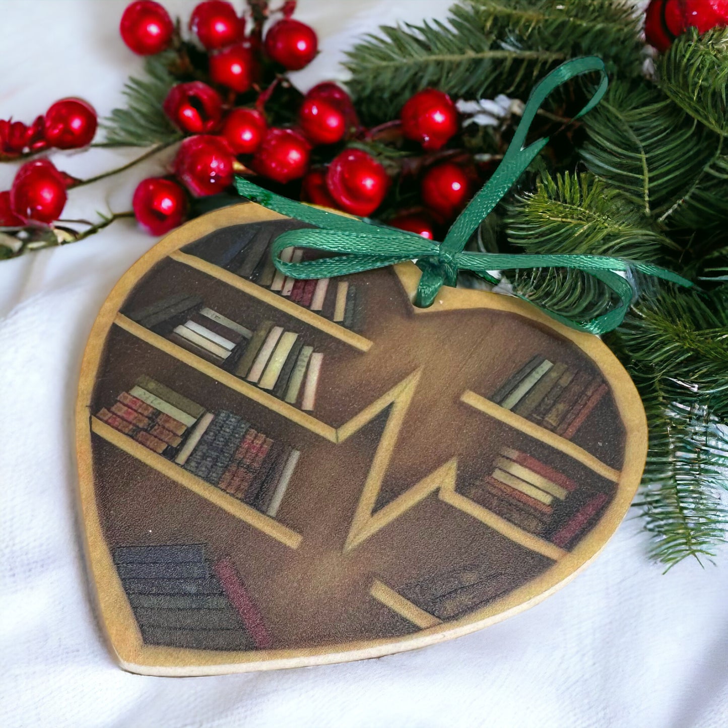 Christmas Ornament: “Just a Girl Who Loves Books”