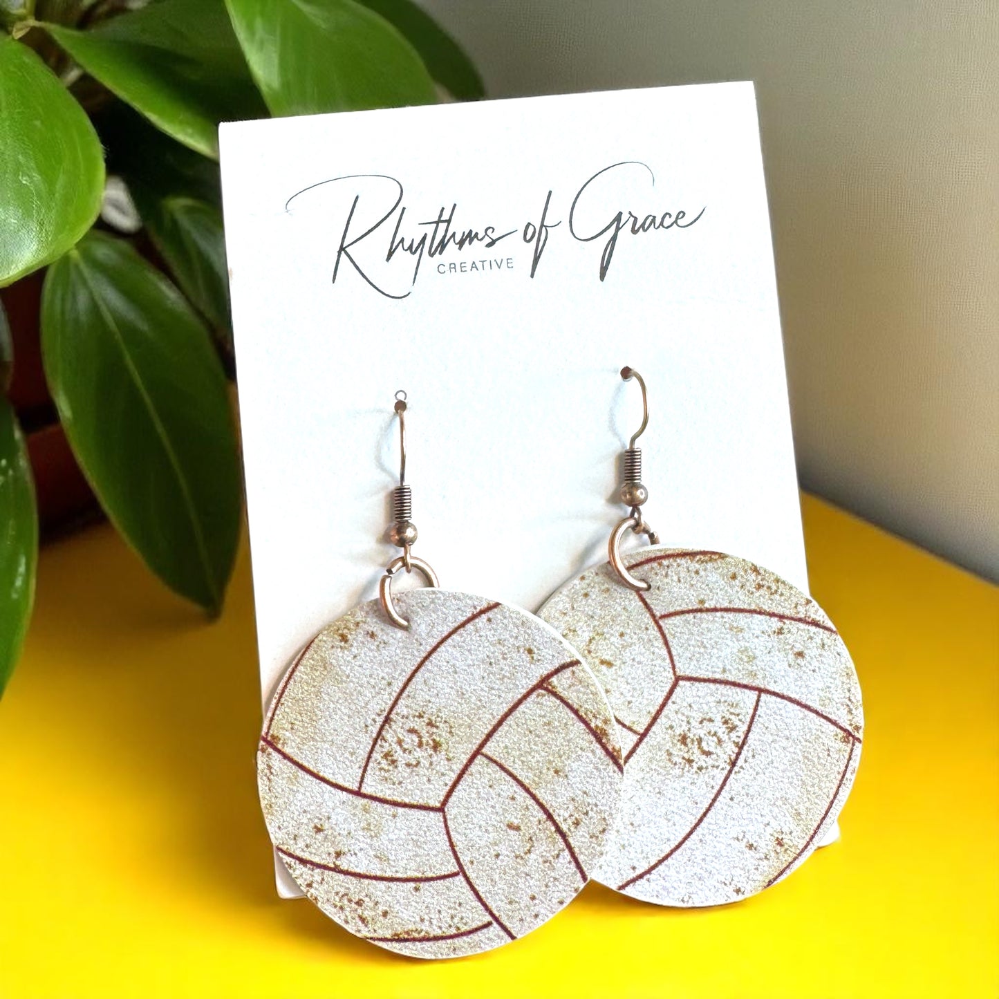 Spike Your Style with Volleyball Dangle Earrings! 🏐