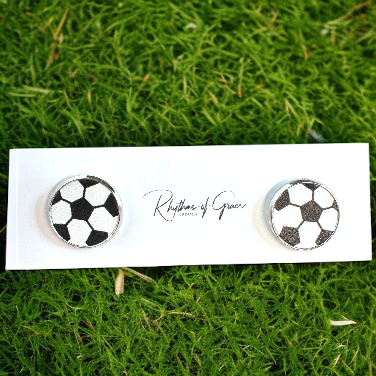 Kick Off Your Style Game with Soccer Ball Stud Earrings! ⚽️