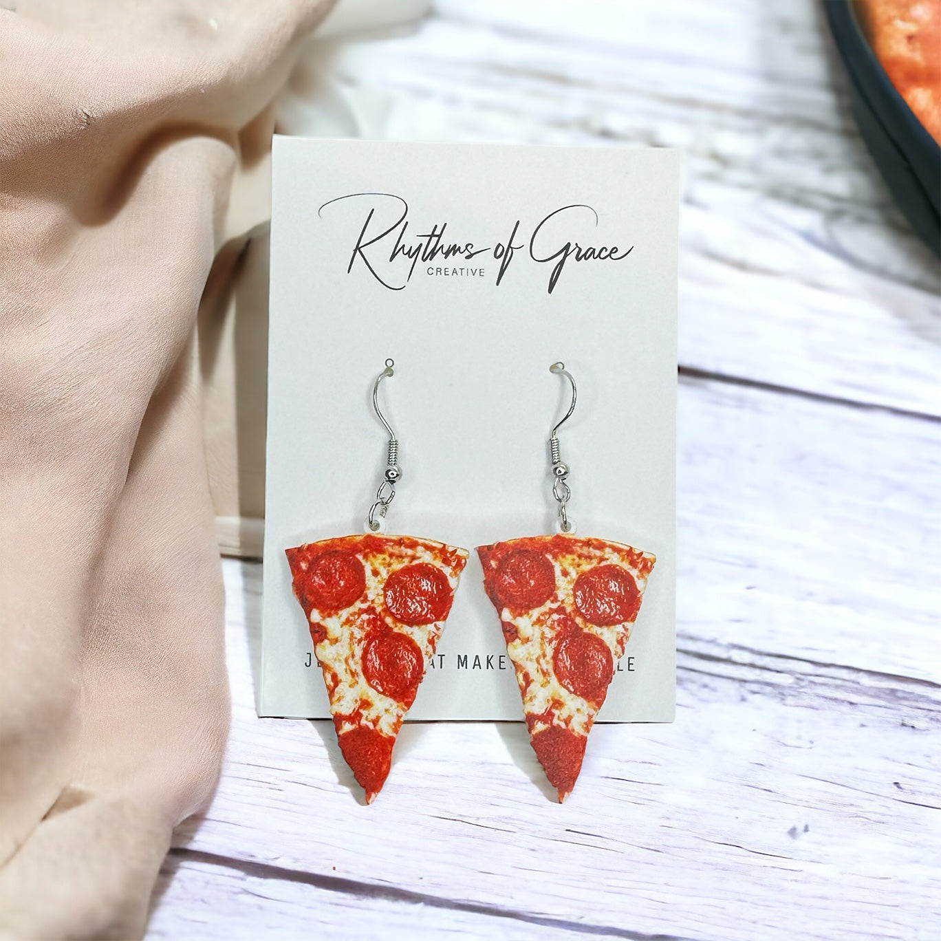 Slice Into Style with Our Pepperoni Pizza Earrings! 🍕