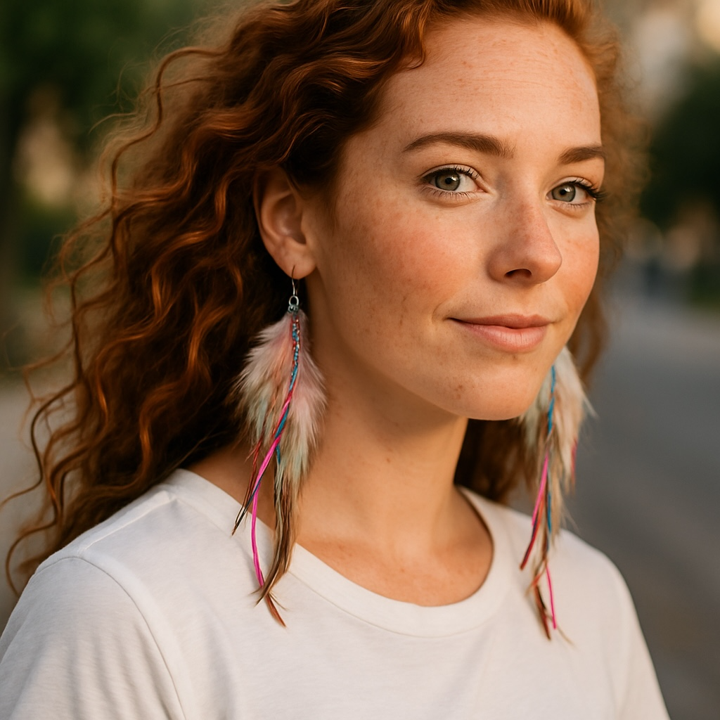 Colorful Boho Chic Feather & Beaded Tassel Dangle Earrings – Two Gorgeous Color Combos!