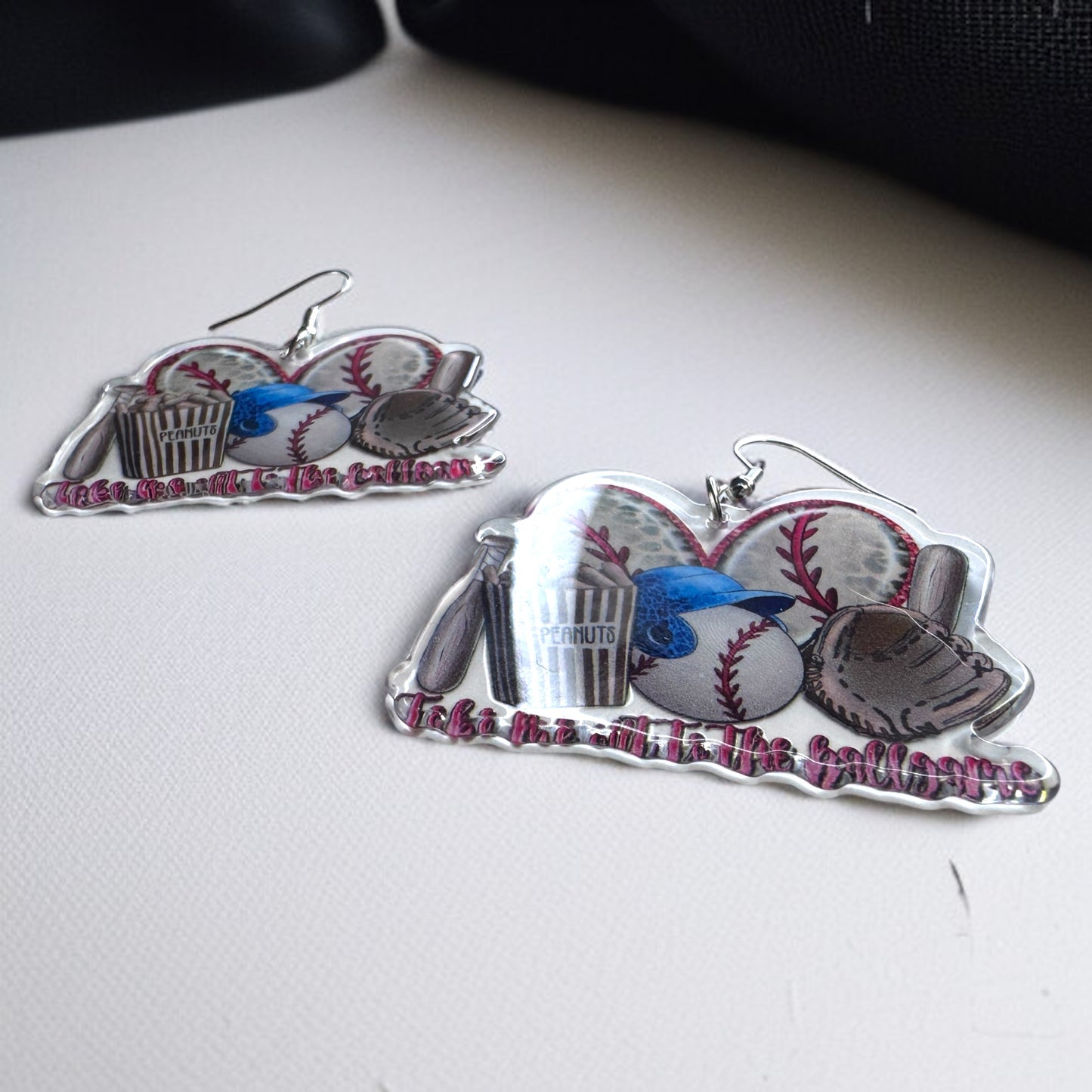 Swing into Style: Fun Baseball Dangle Earrings for Game Day