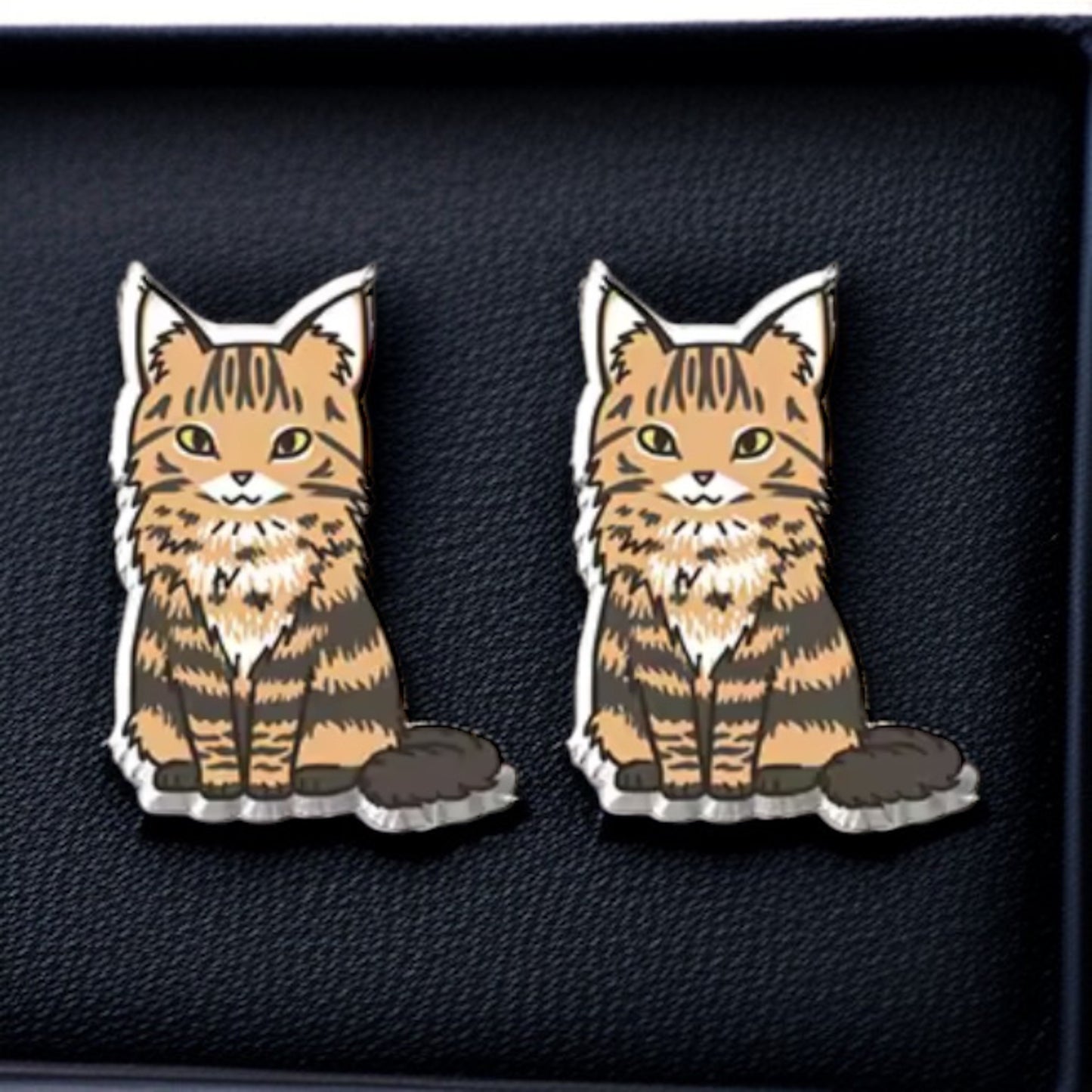 Purr-fectly Adorable Cat Stud Earrings 🐾