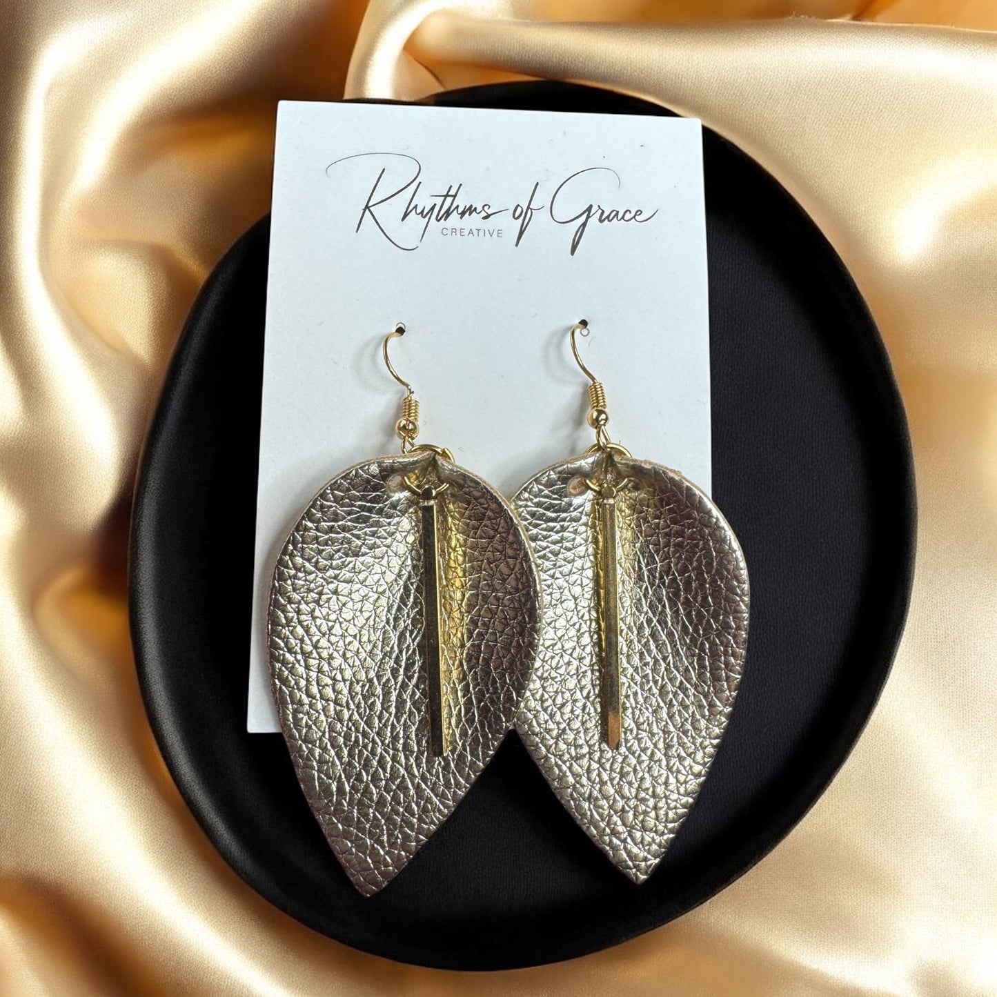 Glamorous Gold Teardrop Earrings with Charm Accent - Elevate Your Style!