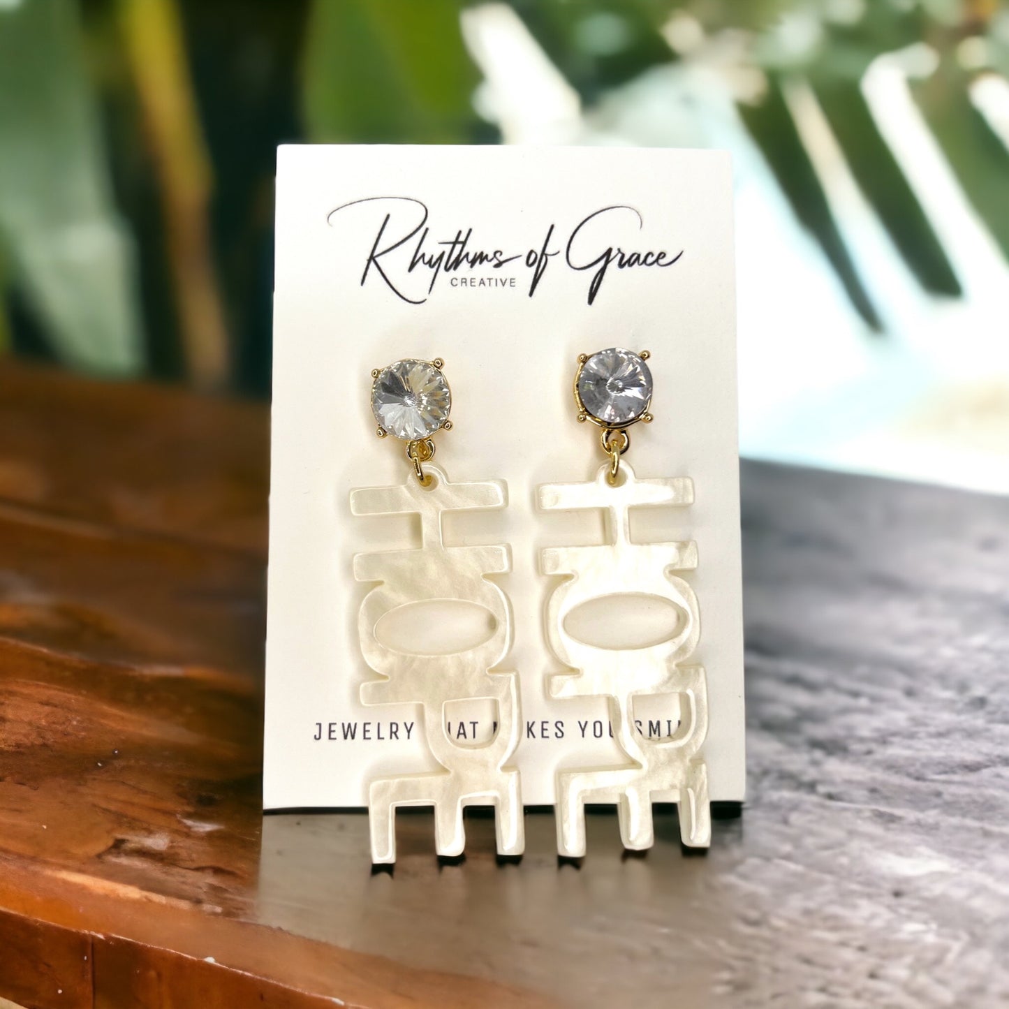 Hope Dangle Earrings - Embrace Elegance and Inspiration! ✨ - Rhythms of Grace Creative