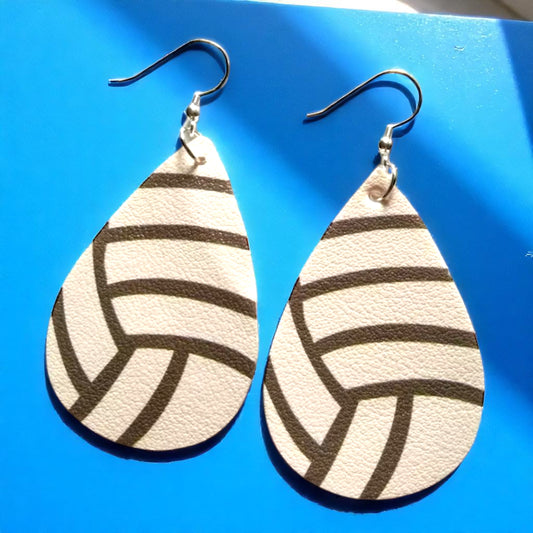 Spike Your Style: Volleyball Dangle Earrings! 🏐