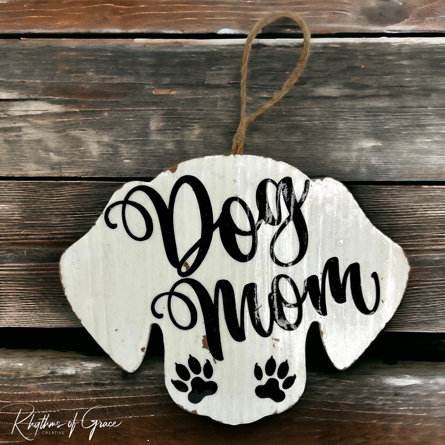 Pawsitively Perfect: Personalized Dog Mom Ornament 🌟 - Rhythms of Grace Creative