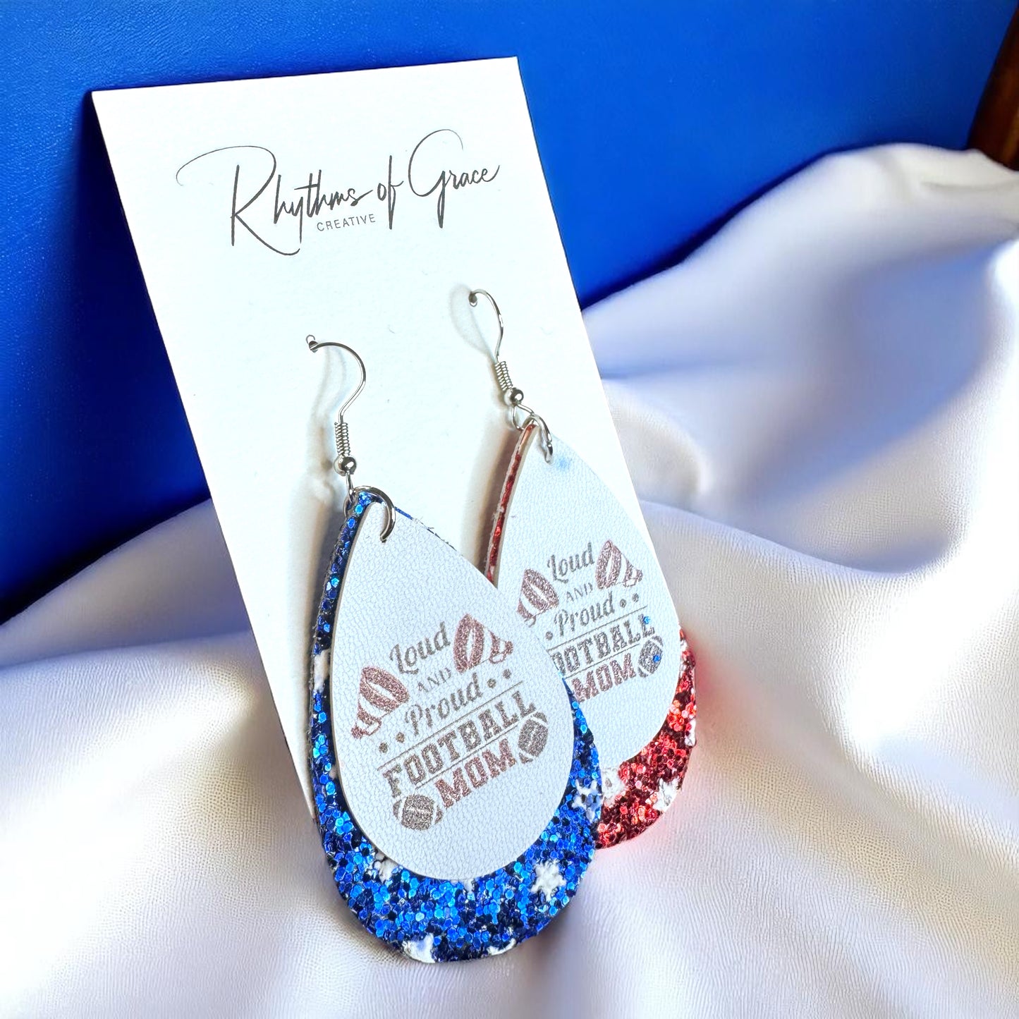 Loud and Proud Football Mom Earrings – Show Your Team Spirit! 🏈