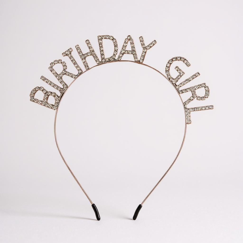 Birthday Headband - Rhinestone Headband, Rhinestone Headpiece, Birthday Headpiece, Birthday Party, It’s My Birthday - Rhythms of Grace Creative