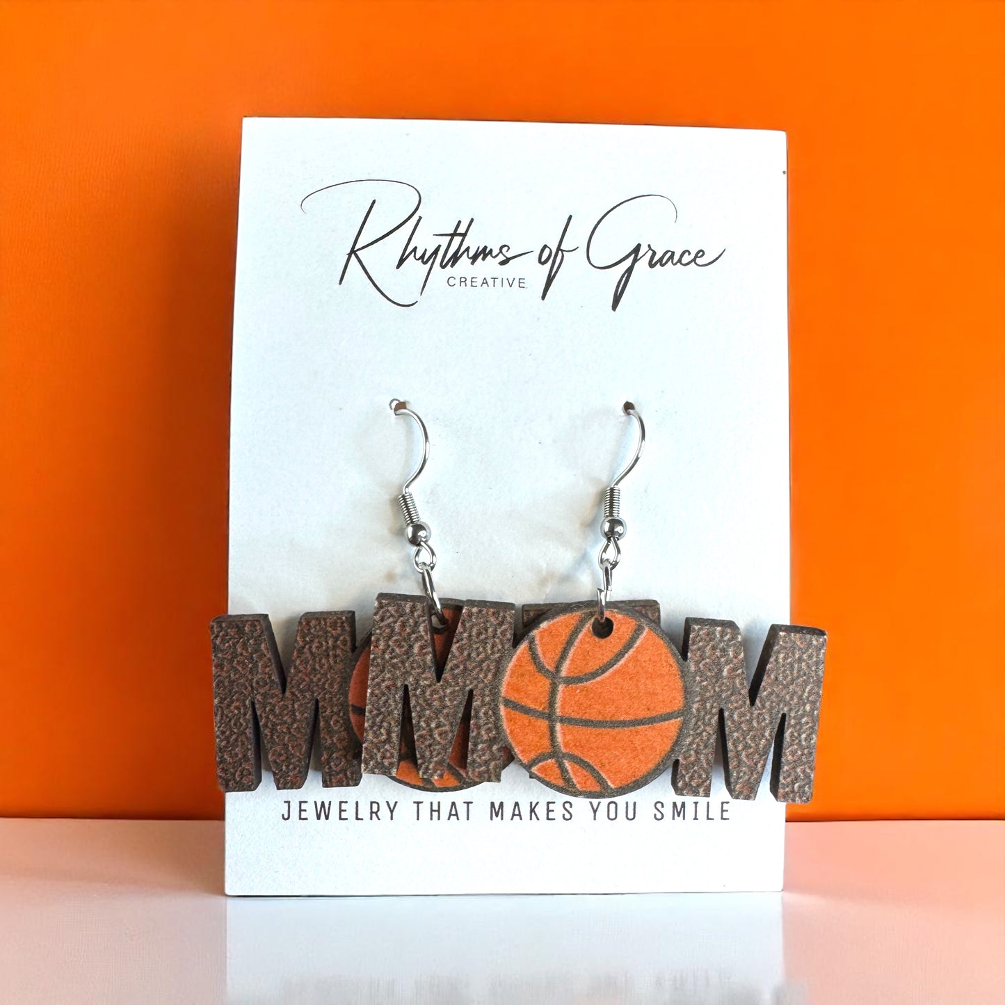 Score Style Points: Fun Sports Mom Dangle Earrings!