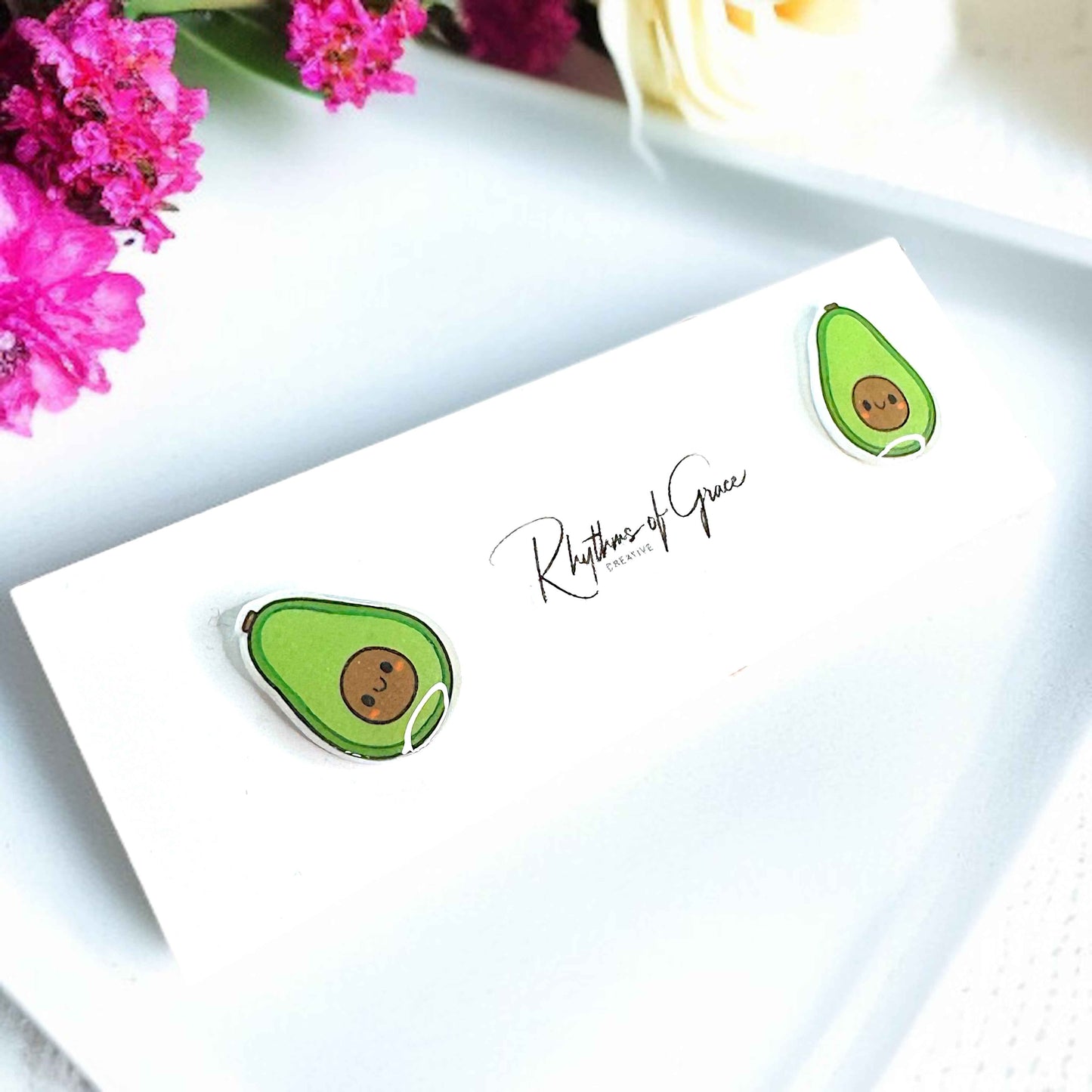 Get Your Guac On: Adorable Avocado Stud Earrings!