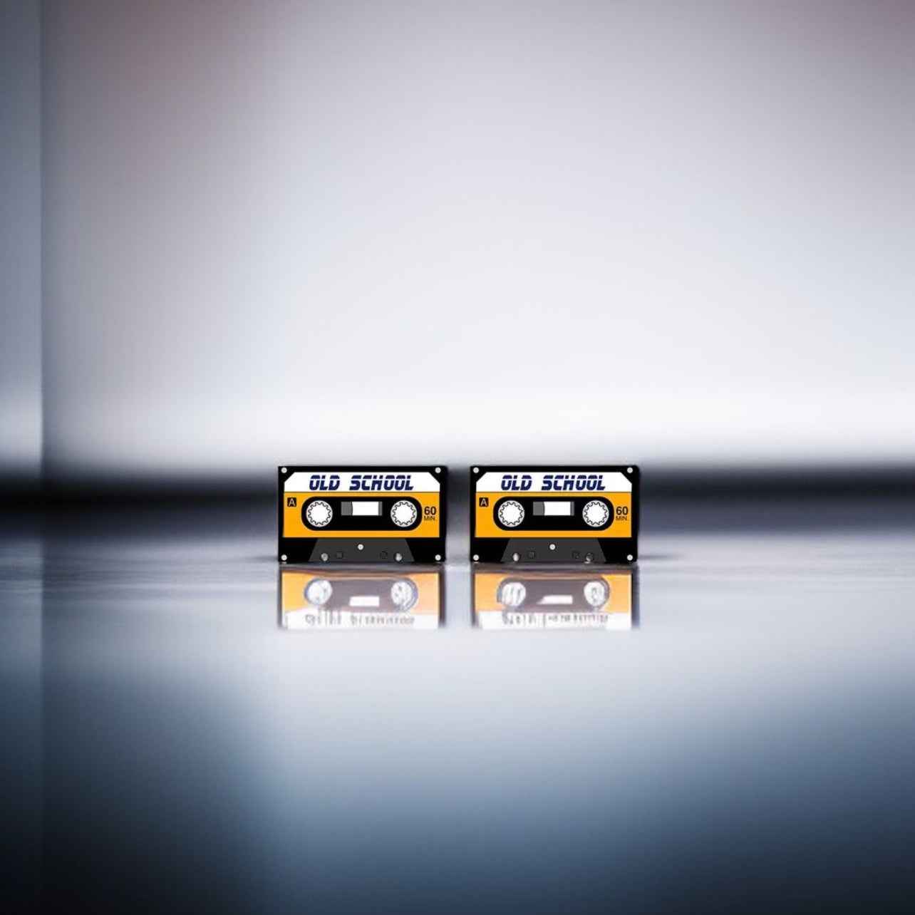 Retro Vibes: Old School Cassette Tape Stud Earrings – A Creative Soundtrack for Your Style!