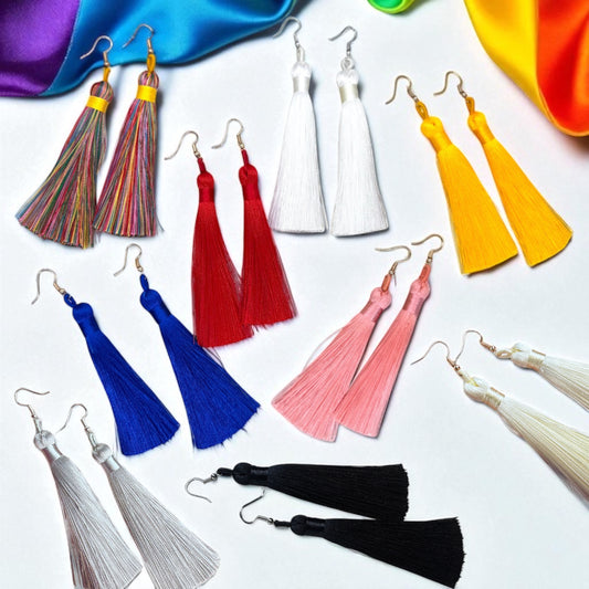 Tassel Power: Colorful Boho Dangle Earrings in 9 Vibrant Shades!