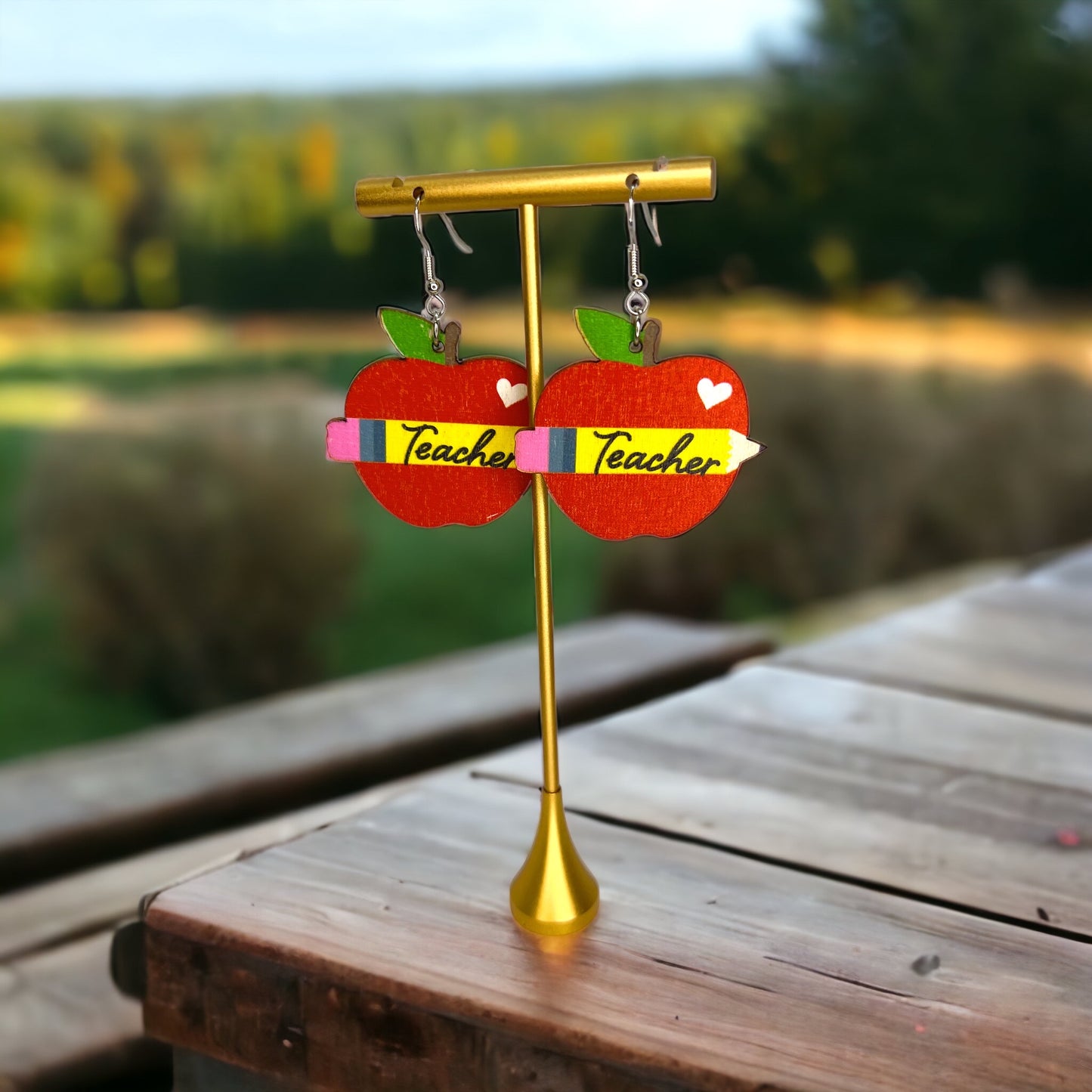 Teacher ABC's Earrings: Celebrate Educators in Style! ๐ - Rhythms of Grace Creative