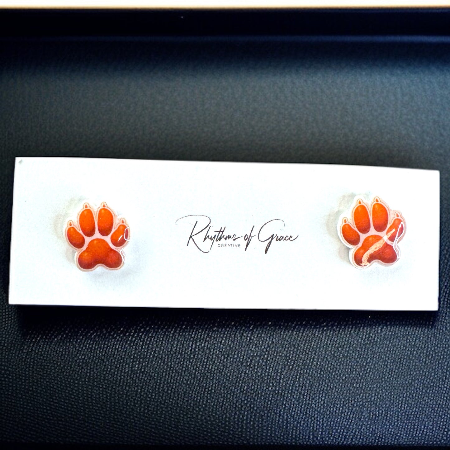Vibrant Paw Print Studs – A Pawfect Gift! 🐾 10 Colors Available!