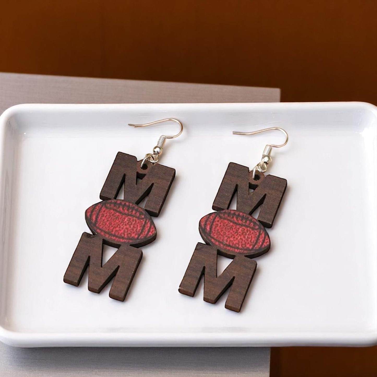 Score Style Points: Fun Sports Mom Dangle Earrings!