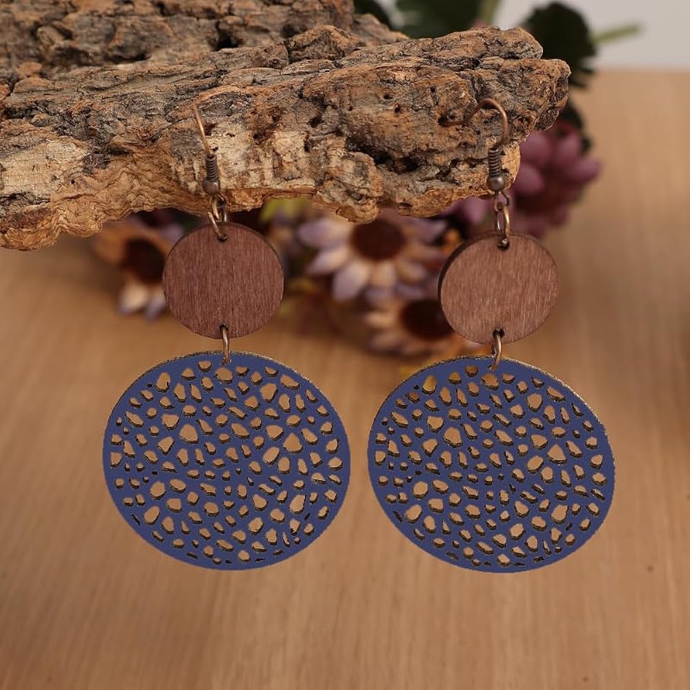 Boho Blues – Earthy-Chic Dangle Earrings for Every Vibe