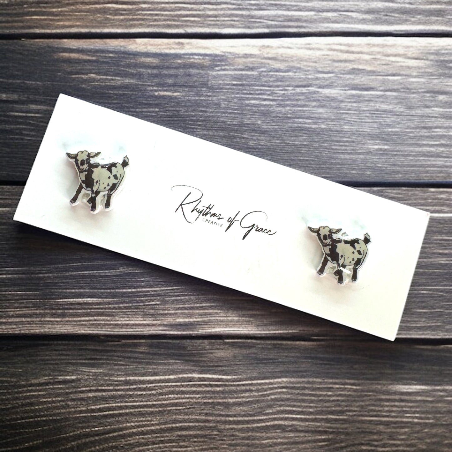 Goats Galore: Adorable Goat Stud Earrings! ๐