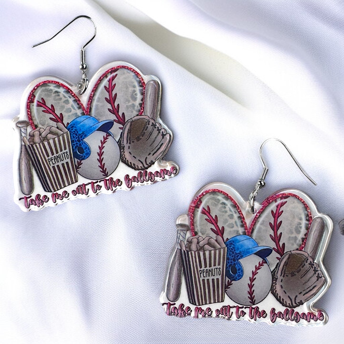 Swing into Style: Fun Baseball Dangle Earrings for Game Day