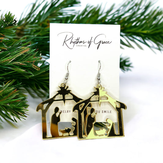 Stunning Nativity Earrings - Celebrate Christmas with Style & Meaning!