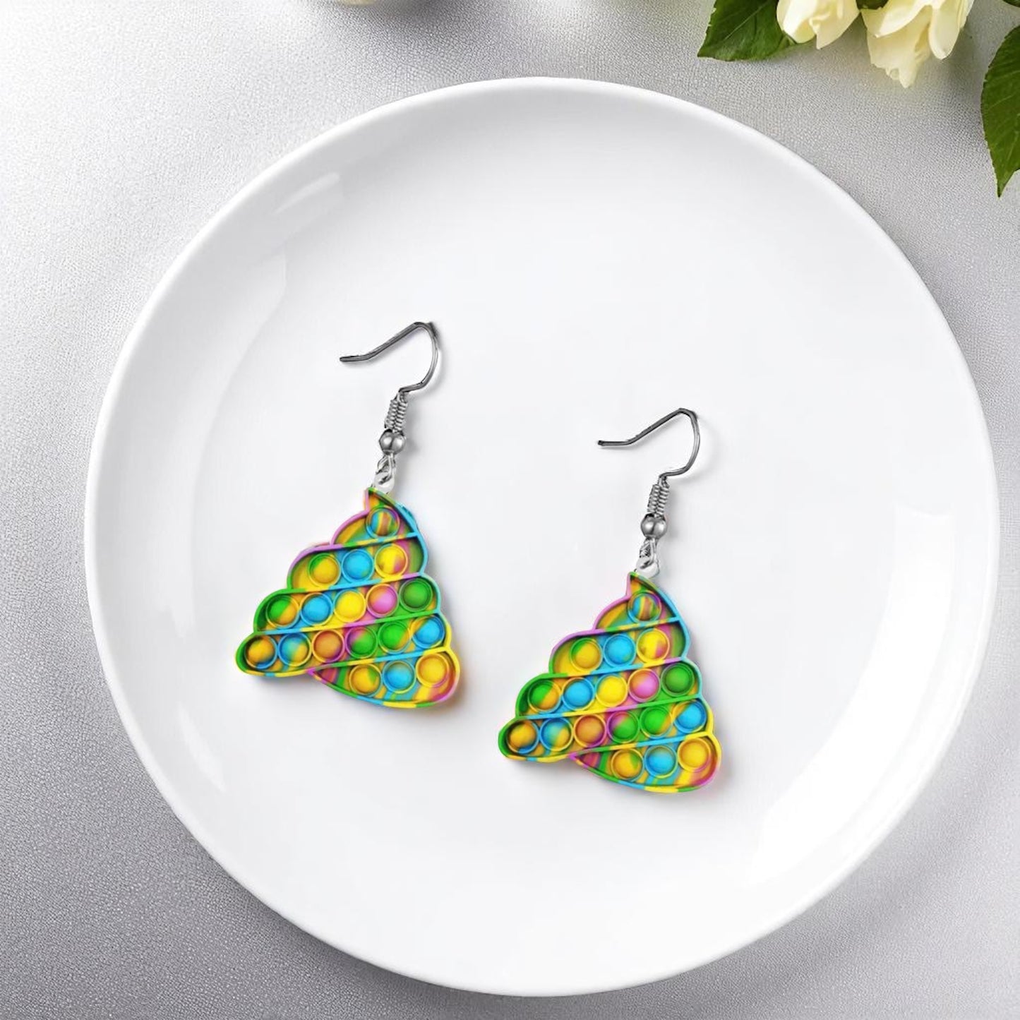 Pop-It Toy Dangle Earrings: A Colorful Twist to Your Style!