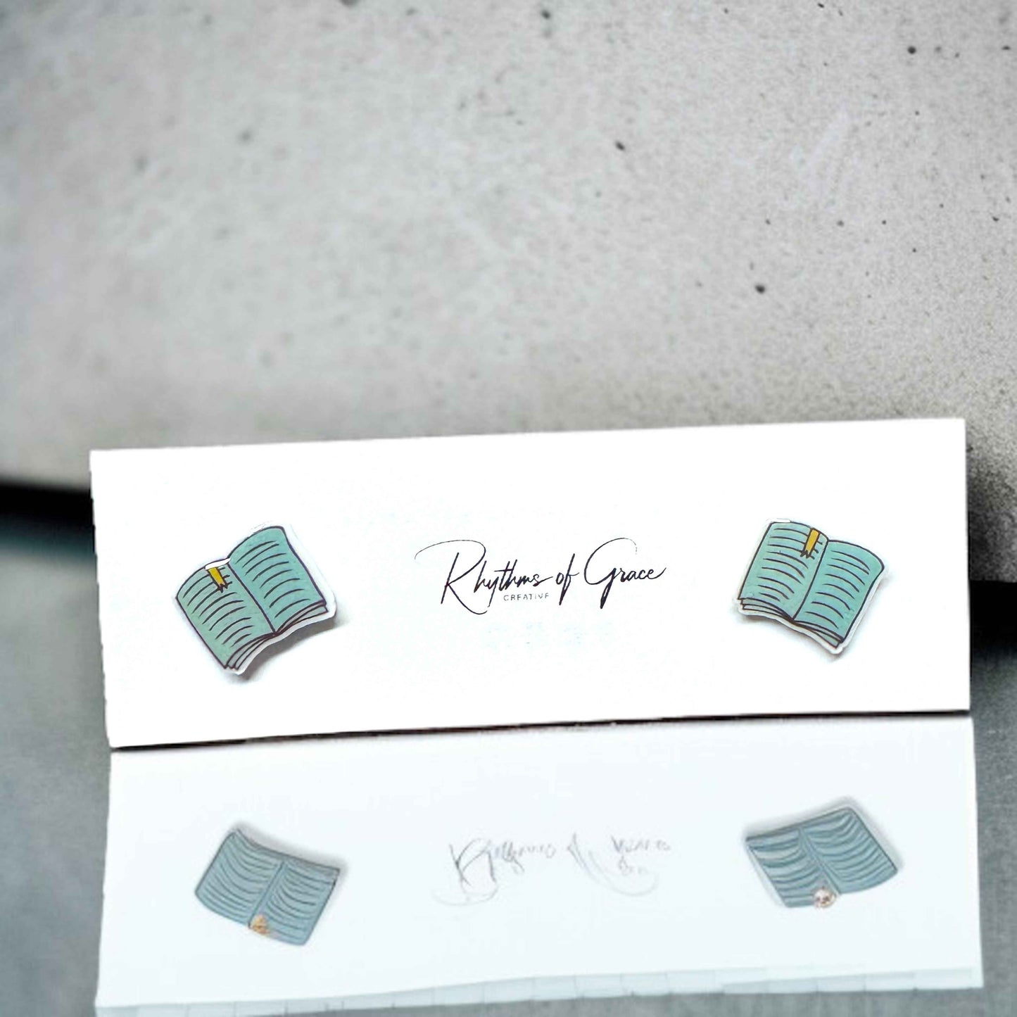 Book Club Stud Earrings - A Novel Touch to Your Style!