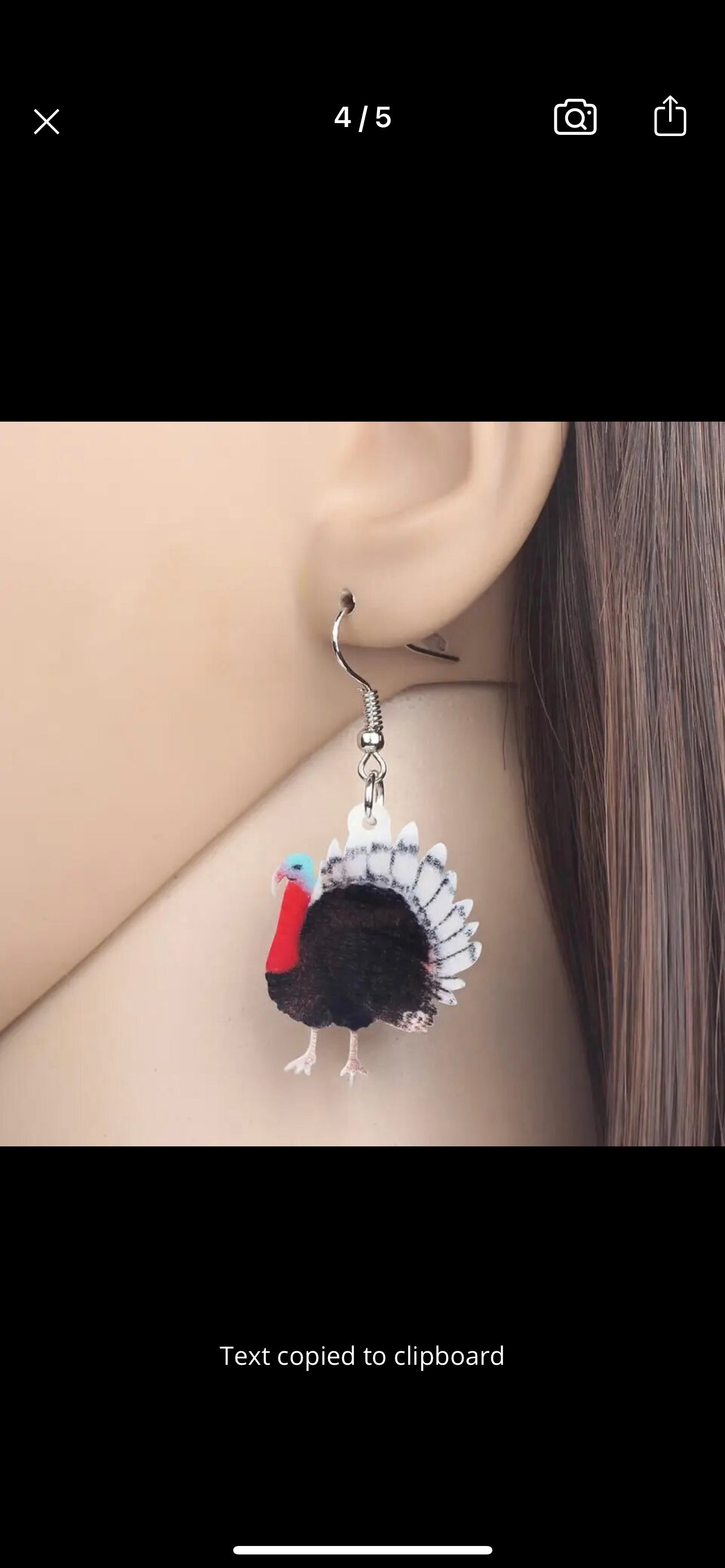 Turkey Earrings - Thanksgiving Earrings, Thanksgiving Accessories, Turkey Trot, Thanksgiving Turkey Earrings - Rhythms of Grace Creative