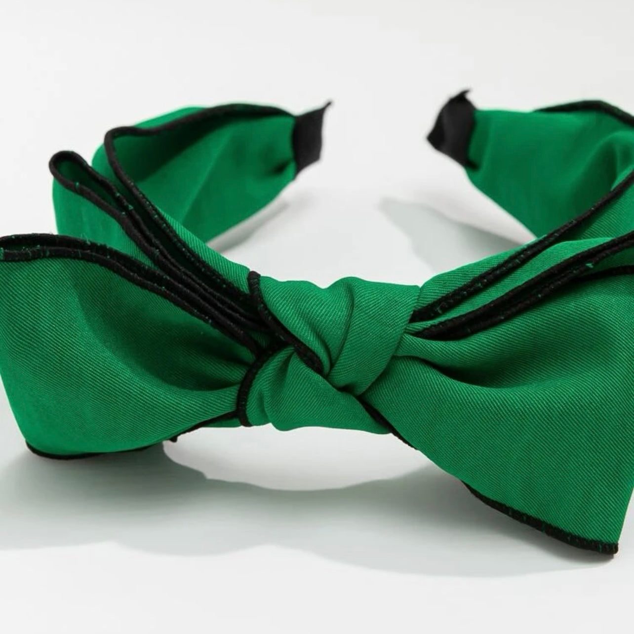 Festive Flair: Handmade Green Bow Headband for Holiday Magic! - Rhythms of Grace Creative