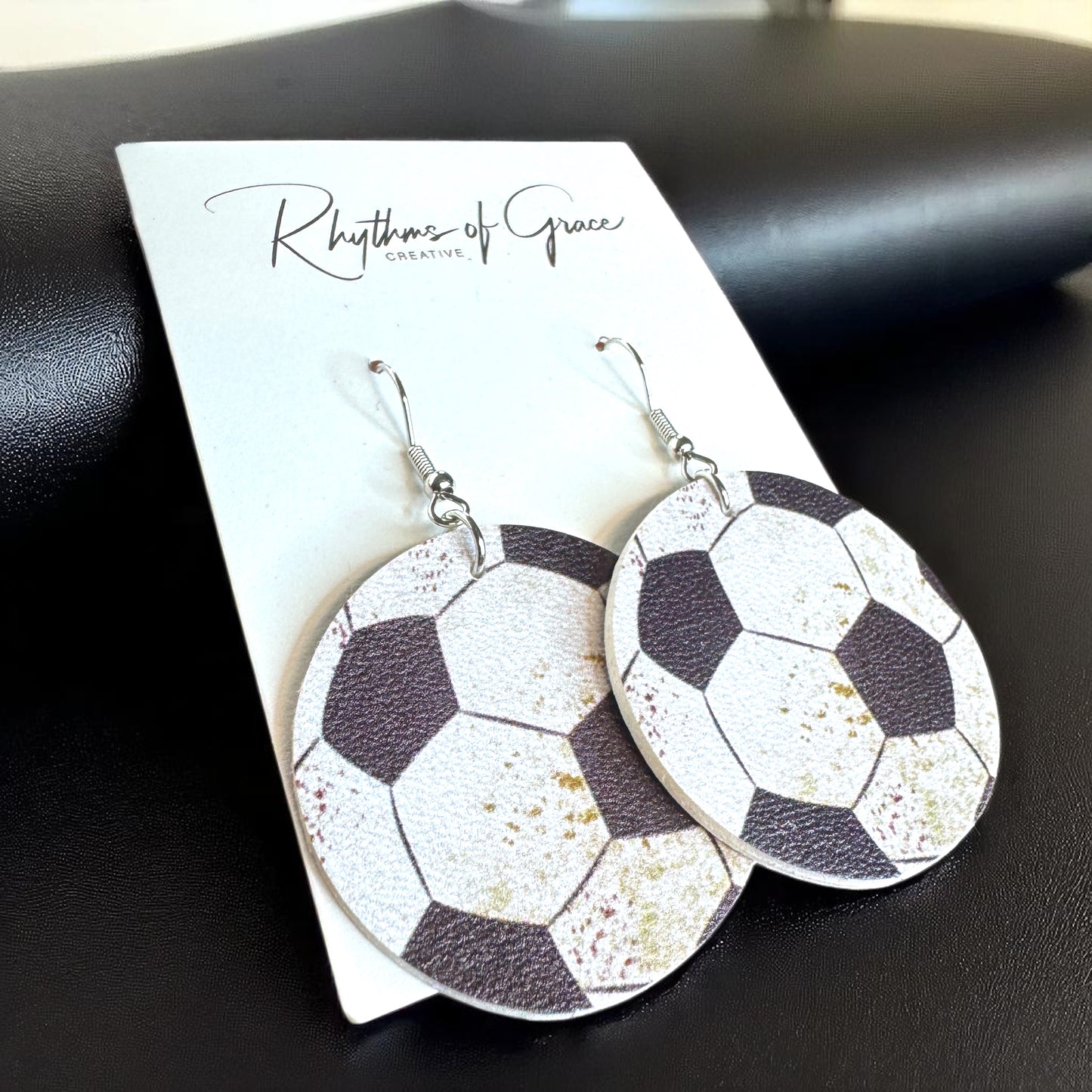 Kick It Up a Notch: Soccer Dangle Earrings!
