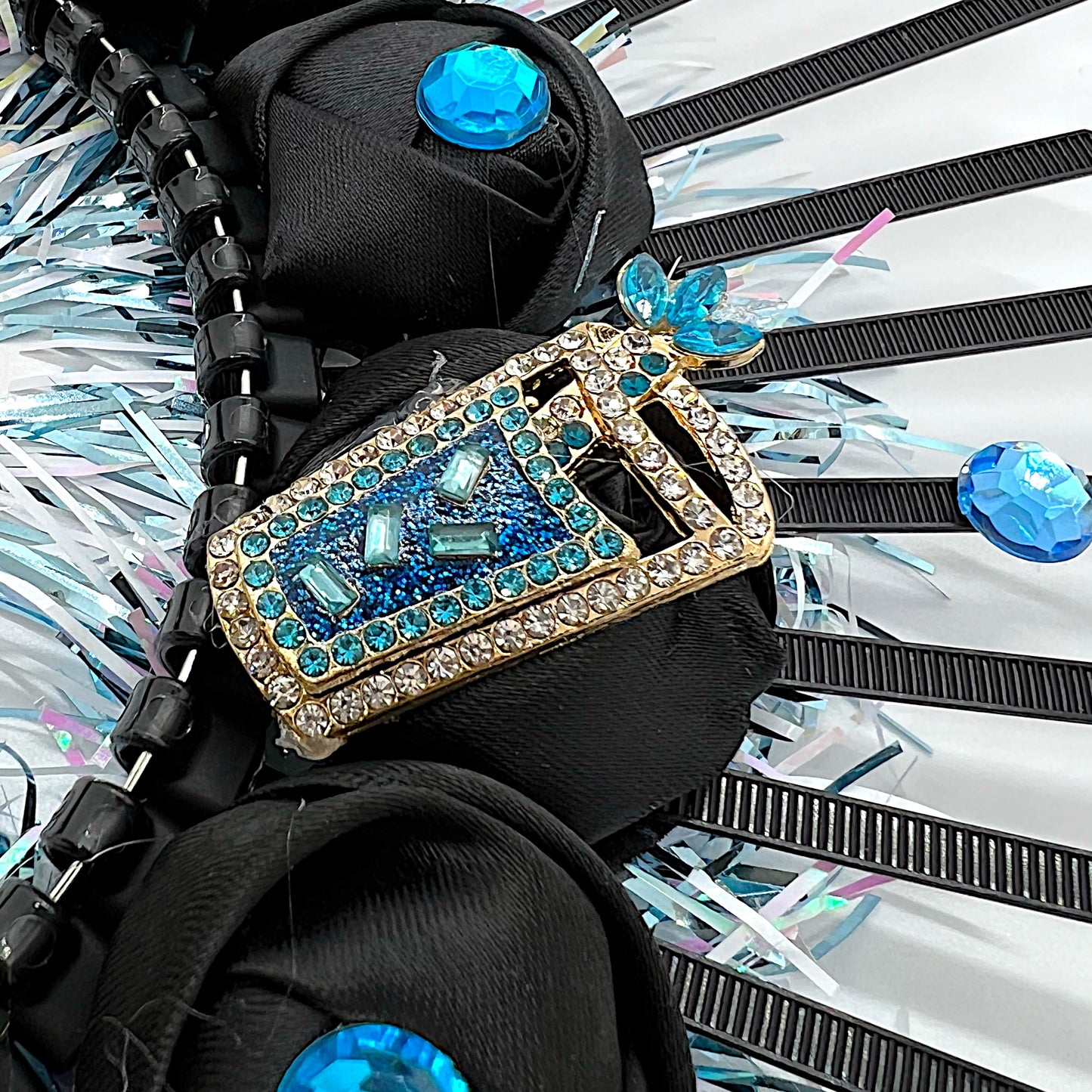 Unique Handmade Jazz Fest Headpiece – One-of-a-Kind Music-Inspired Accessory for Festivals & Parties!