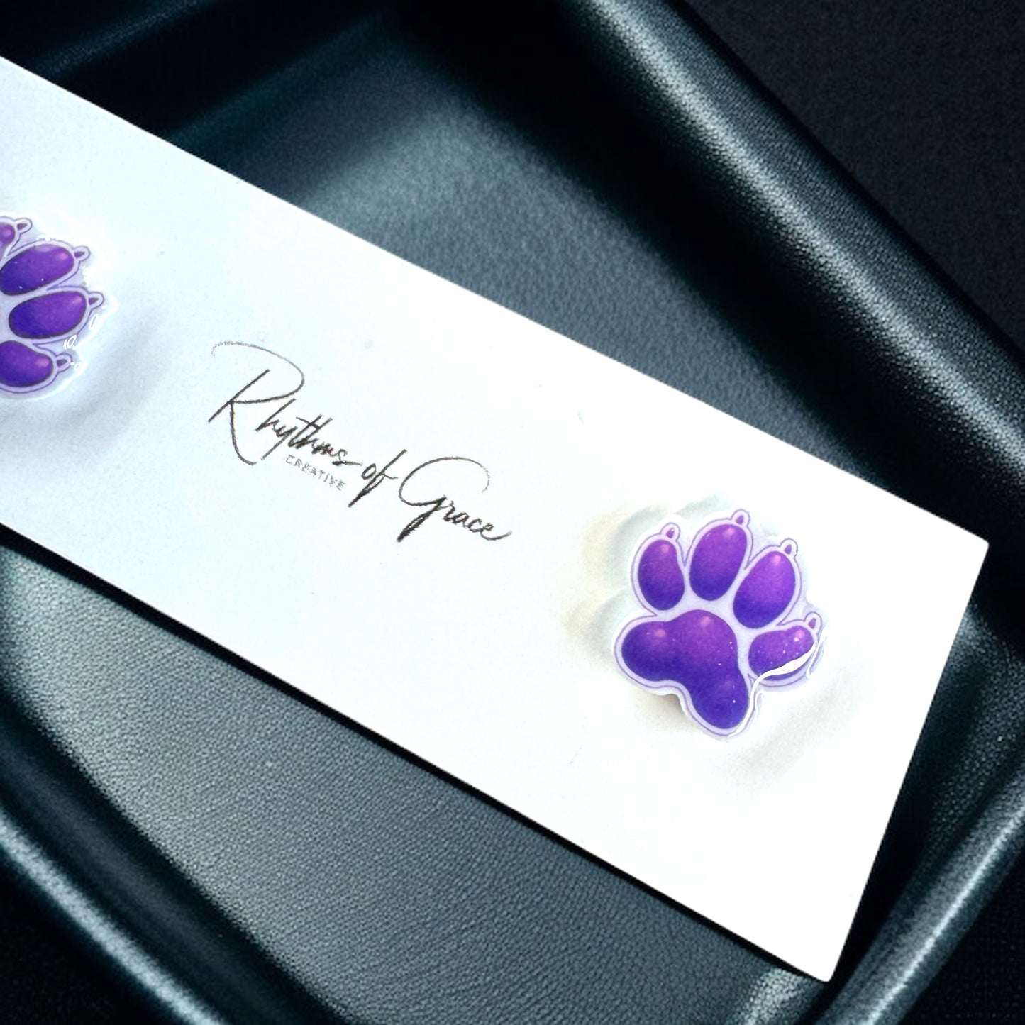 Vibrant Paw Print Studs – A Pawfect Gift! 🐾 10 Colors Available!
