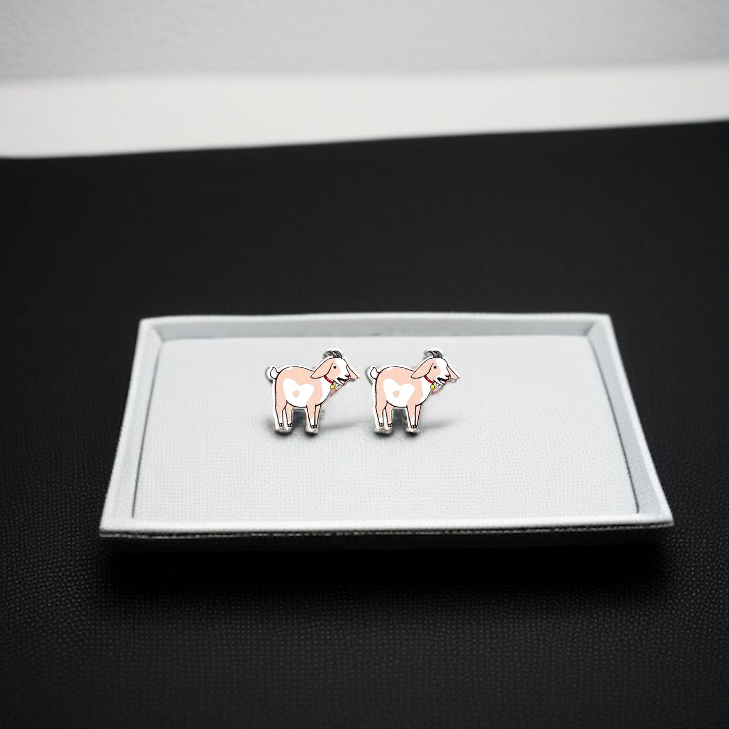 Goats Galore: Adorable Goat Stud Earrings! ๐