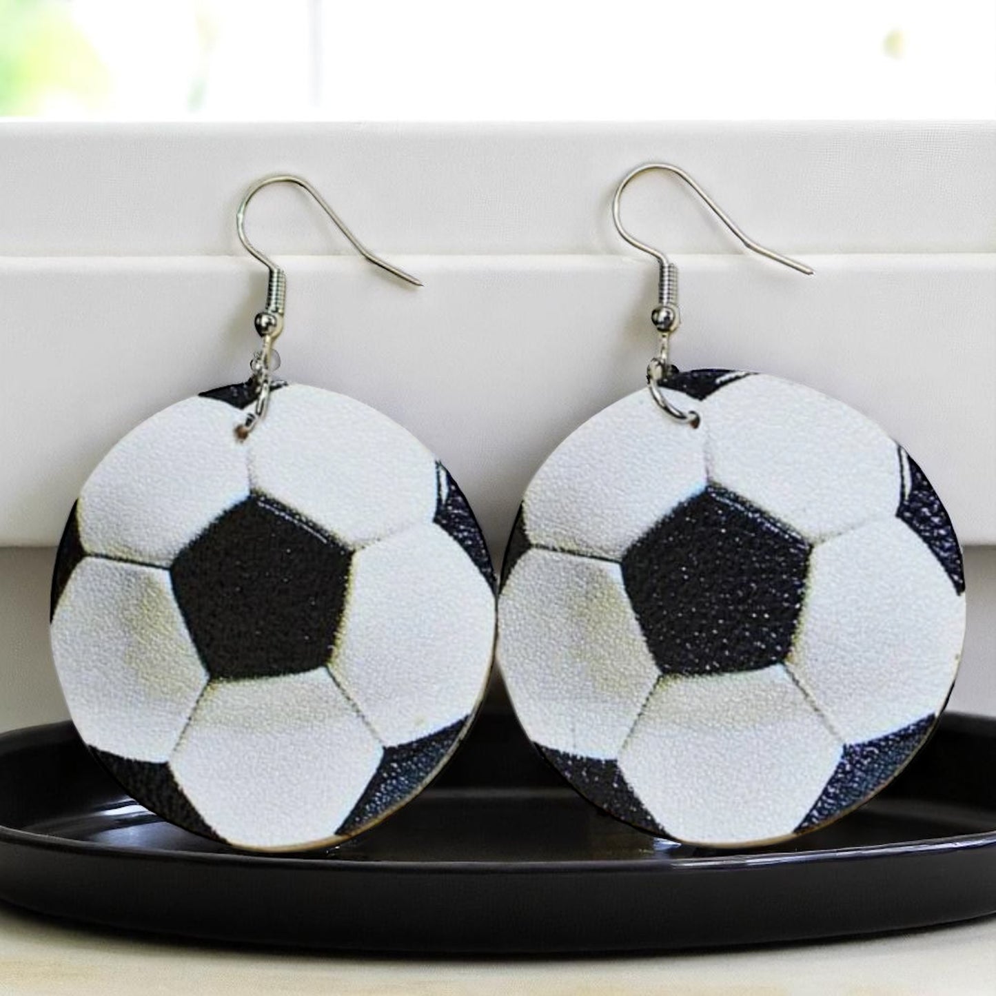 Score Big with Soccer Dangle Earrings! ⚽️