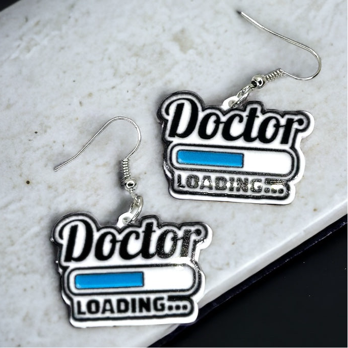 Doctor Loading Earrings - A Prescription for Fun! 🎉