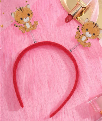 Tiger Headband - Tiger Headpiece, Tiger Costume, Animal Headband, Tiger Cartoon, Kids Tiger Headband