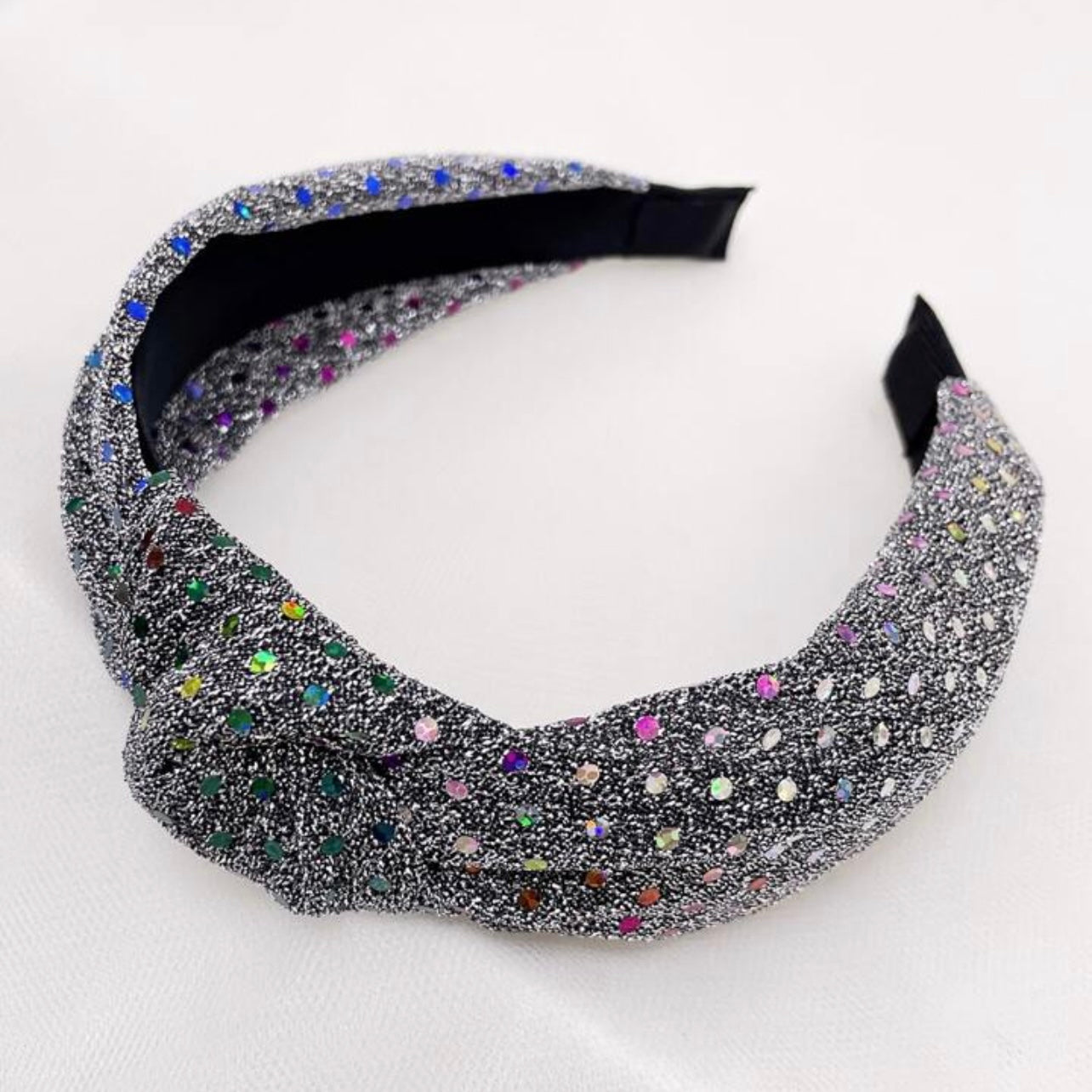 Sequined Headband - Handmade Headpiece, Rainbow Headband, Holiday Headpiece, Sequined Headpiece - Rhythms of Grace Creative