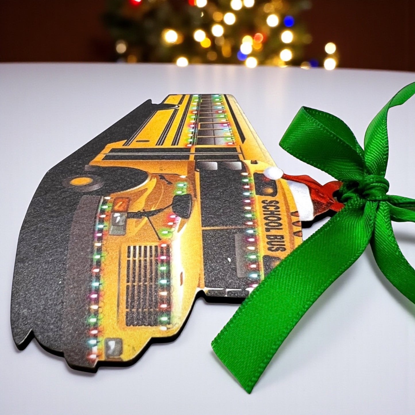 School Bus Driver Ornament – Festive Christmas Sublimation Keepsake