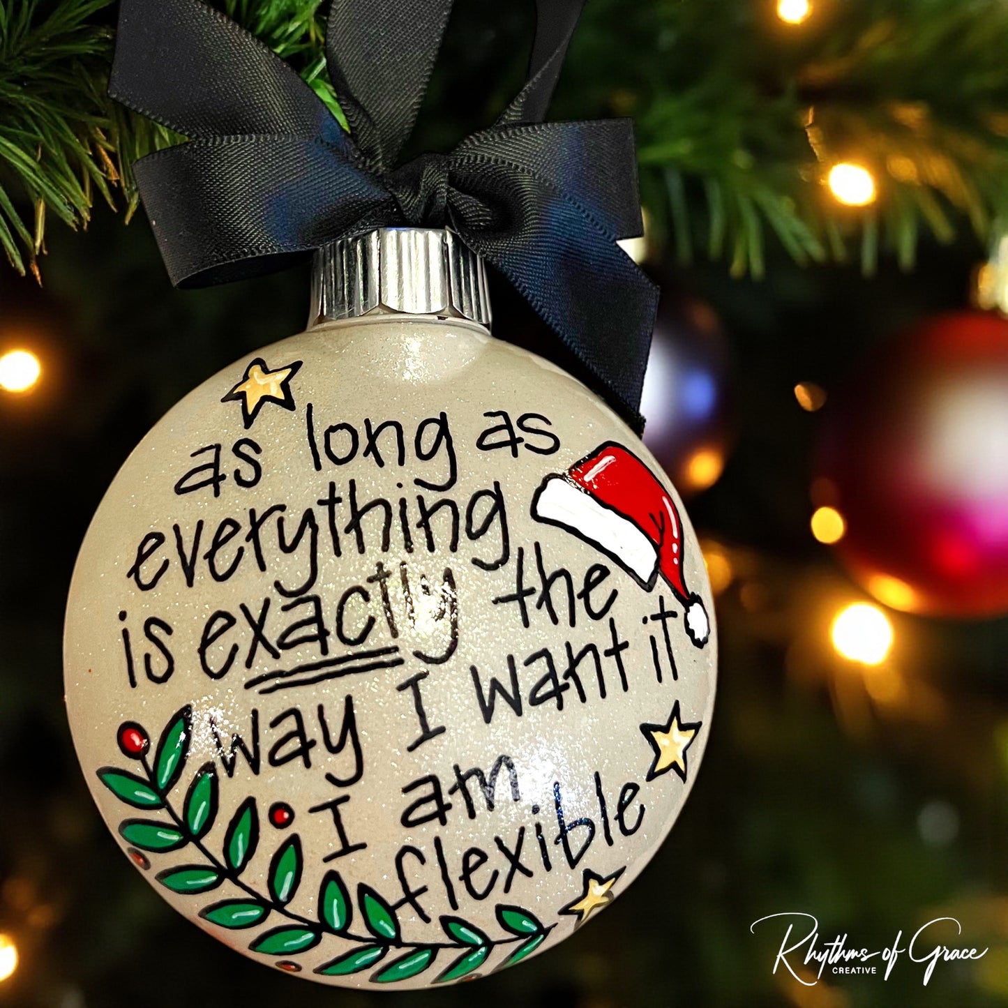 Control Freak Christmas Ornament | Type A Personality Holiday Humor