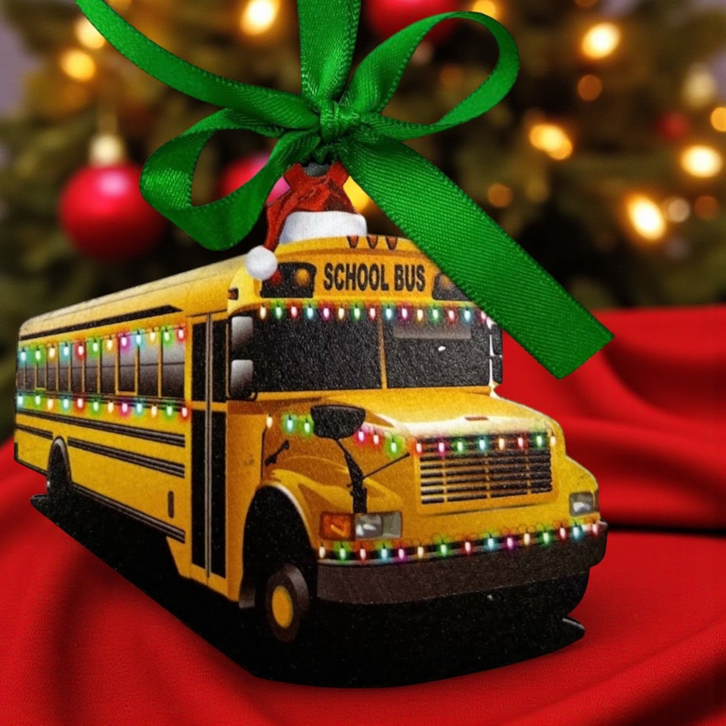 School Bus Driver Ornament – Festive Christmas Sublimation Keepsake