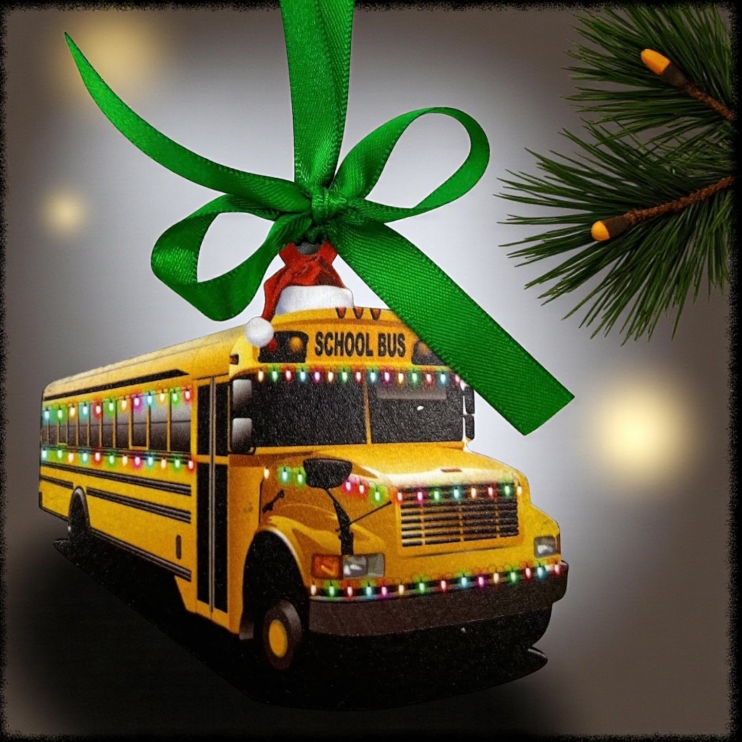 School Bus Driver Ornament – Festive Christmas Sublimation Keepsake