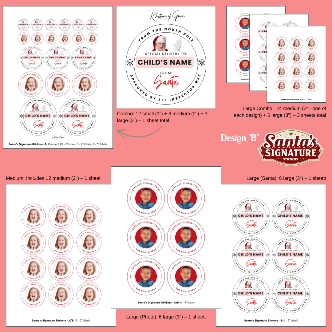 Personalized Santa Gift Tags – Custom North Pole Express Labels, Waterproof Christmas Stickers, Santa’s Workshop & Holiday Name Tags
