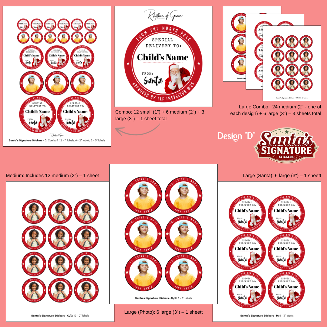 Personalized Santa Gift Tags – Custom North Pole Express Labels, Waterproof Christmas Stickers, Santa’s Workshop & Holiday Name Tags