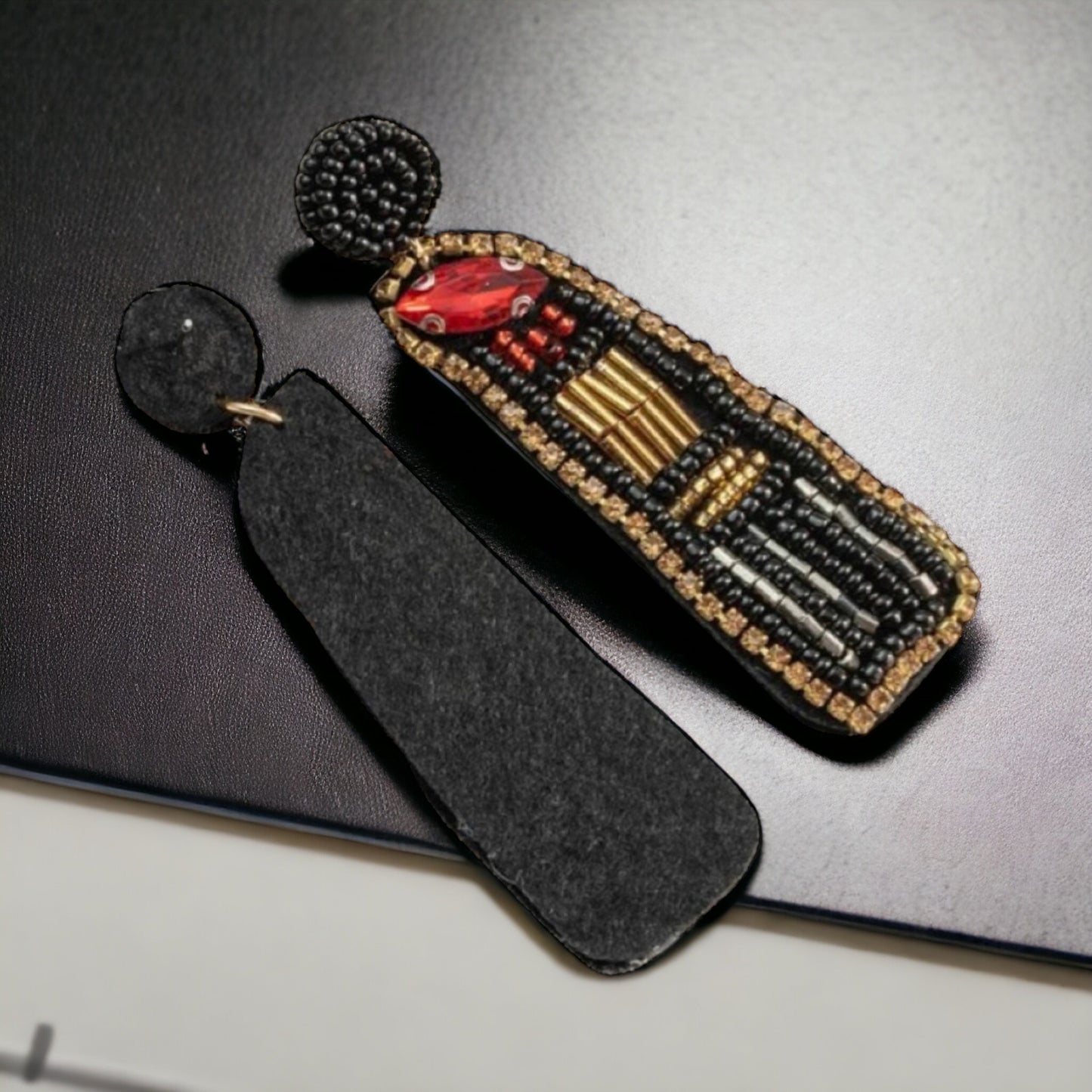 Red Lipstick Earrings - Bold, Beautiful, and Beaded! - Rhythms of Grace Creative